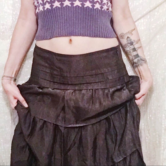 Club Monaco Chocolate Brown Maxi Skirt - Picture 2 of 4